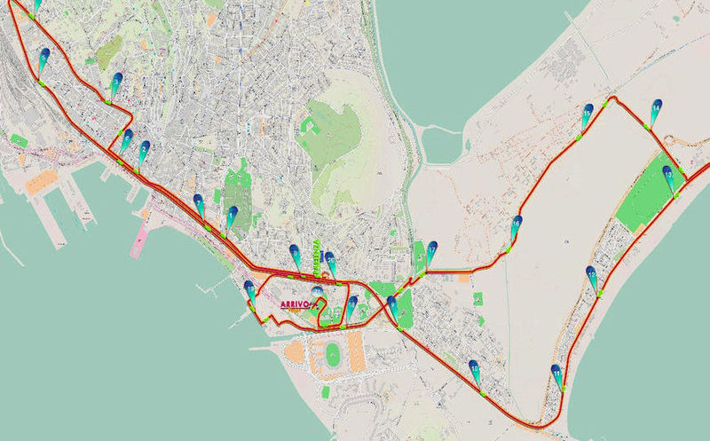 Percorso di gara Cagliari Respira 2016