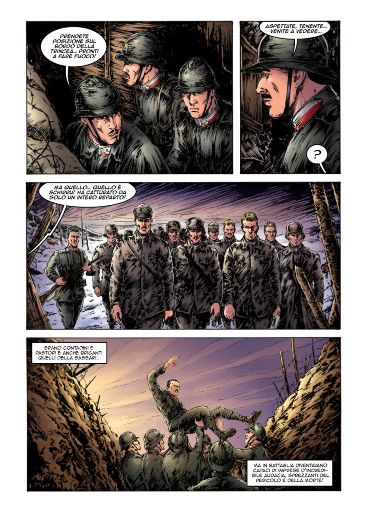 “Dimonios - La leggenda della Brigata Sassari” © Centro Internazionale del Fumetto