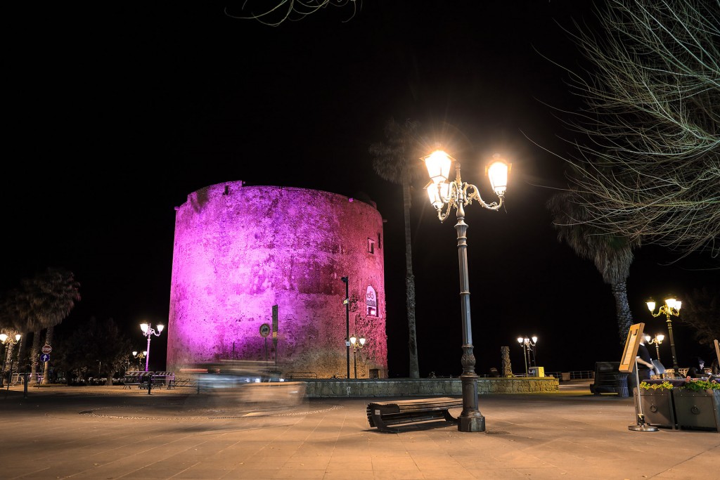 Alghero. Torre di Sulis in rosa