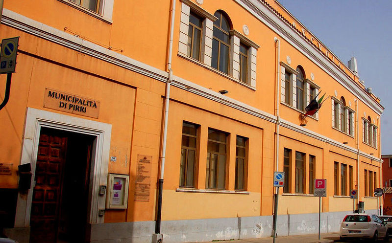 La sede della Municipalità di Pirri