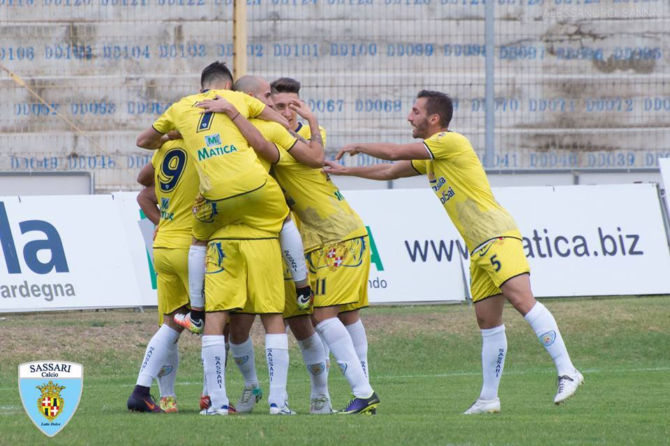 Sassari calcio Latte Dolce. Foto Alessandro Sanna