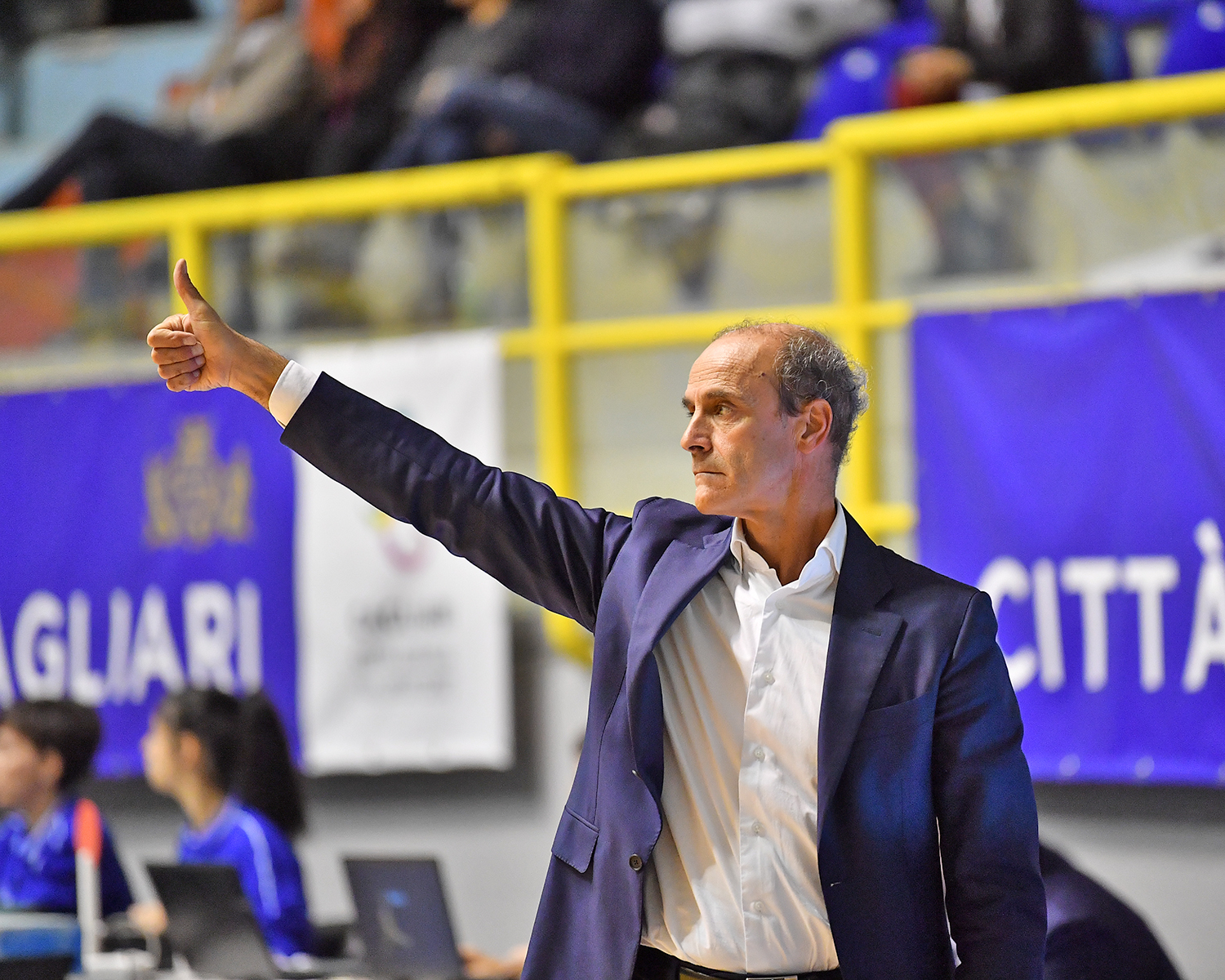 Coach Paolini. Foto Roberto Tronci