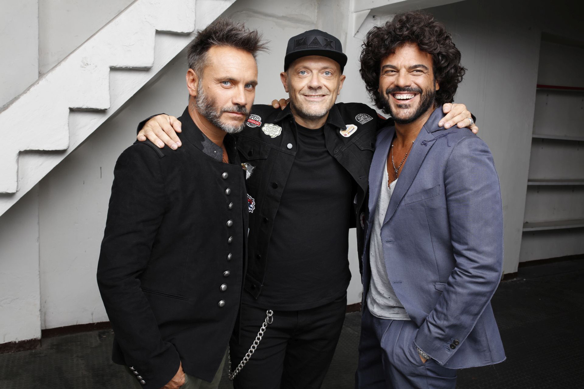 Max Pezzali, Nek e Francesco Renga (foto Luisa Carcavale)