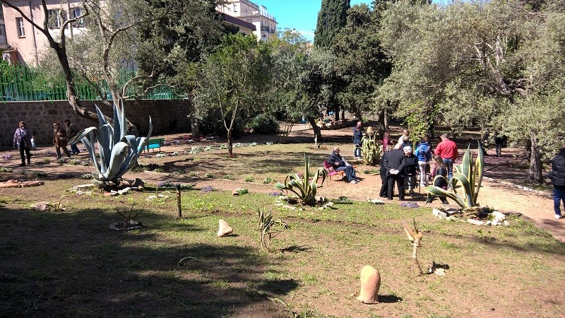 Il parco di Casa Serena di Sassari