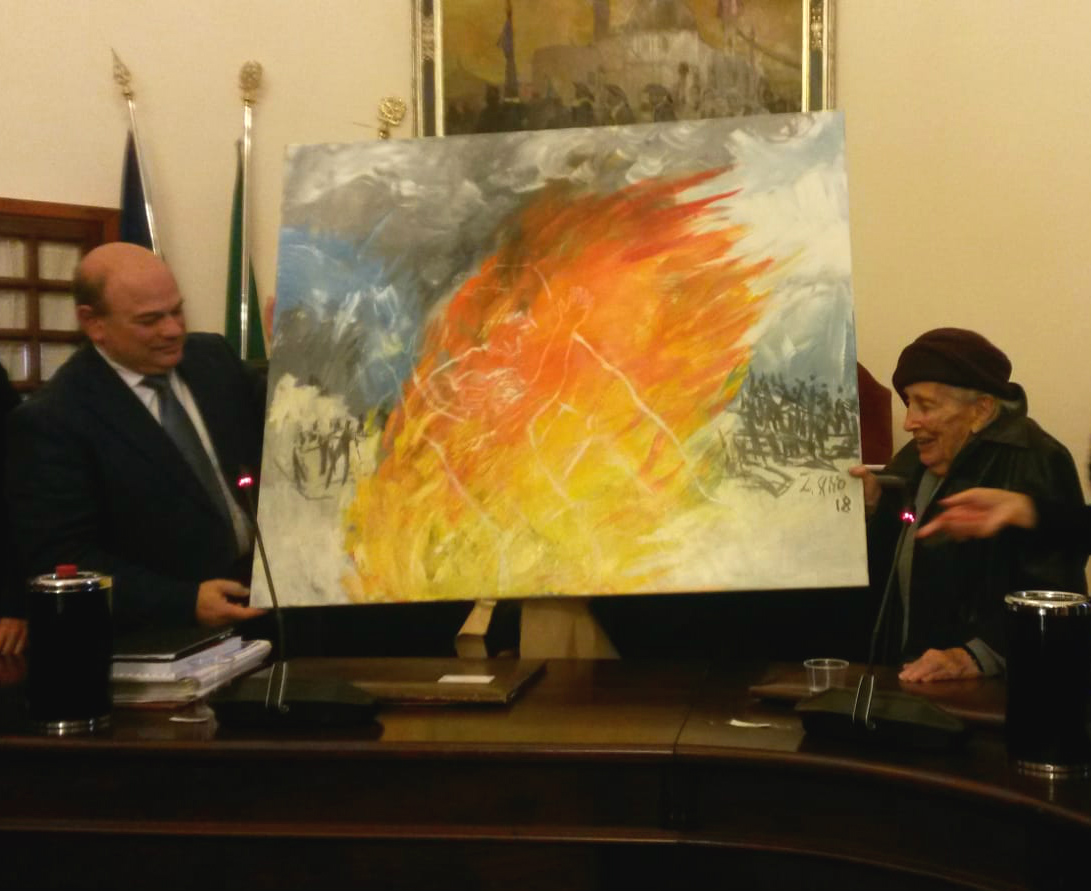 Liliana Cano con Nicola Sanna