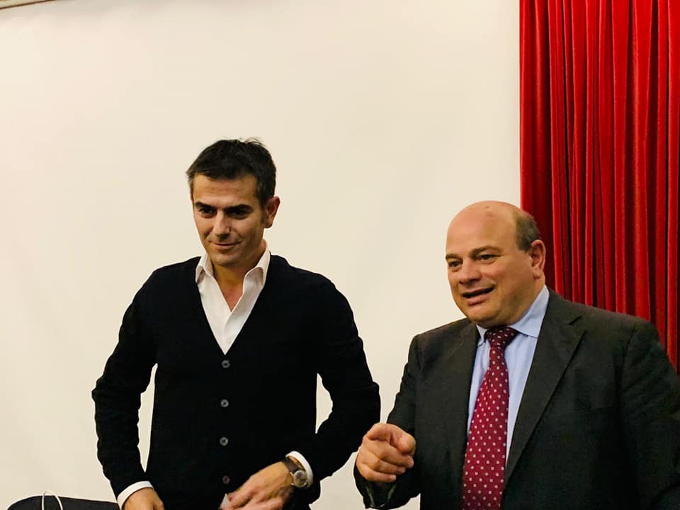 Nicola Sanna con il Massimo Zedda, sindaco di Cagliari