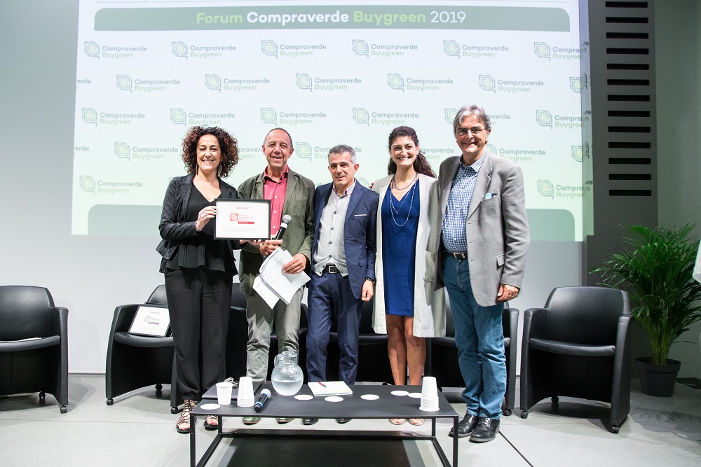 Premio Cultura Verde a Time in Jazz • Paolo Fresu (al centro) e Mattea Lissia (a sx)