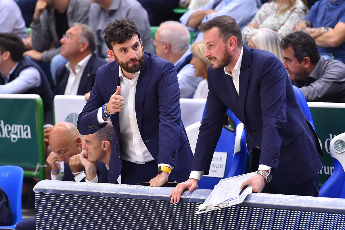 Edoardo Casalone, Giorgio Gerosa
Banco di Sardegna Dinamo Sassari - Pallacanestro Trieste
Legabasket LBA Serie A 2019-2020
Sassari, 13/10/2019
Foto L.Canu / Ciamillo-Castoria