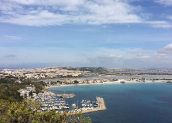 Veduta sul Poetto e su Marina Piccola di Cagliari