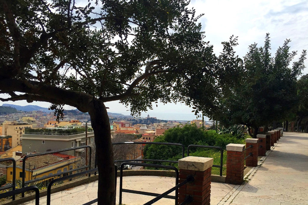 Cagliari, veduta da Viale Regina Elena