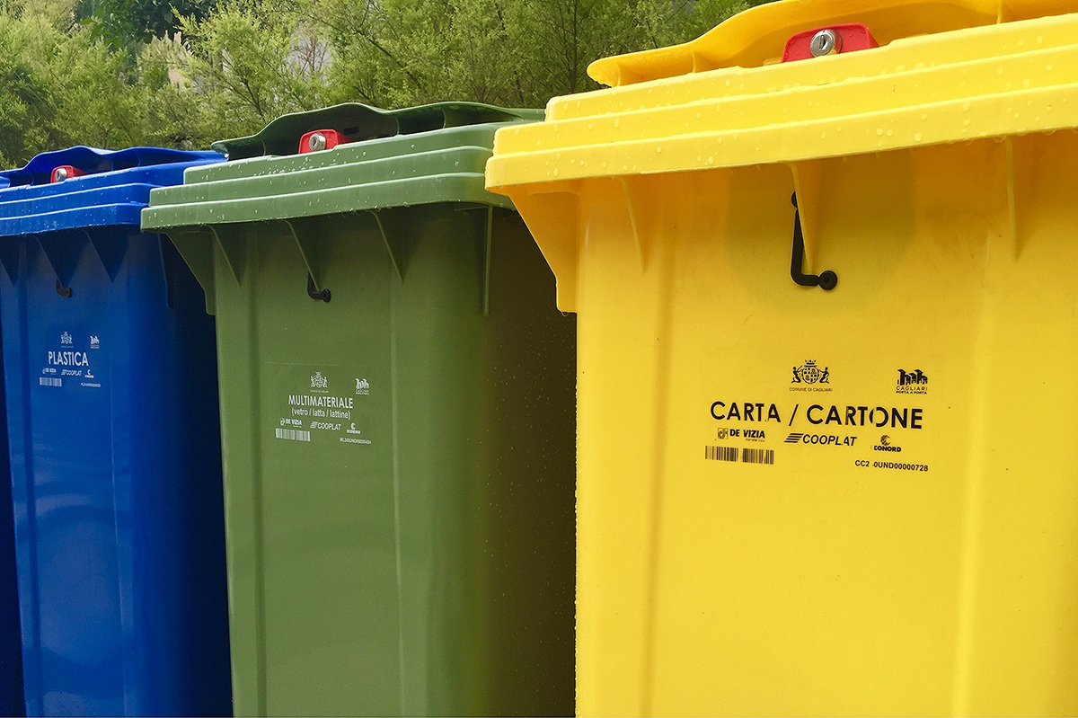 Mastelli porta a porta raccolta rifiuti differenziata Cagliari