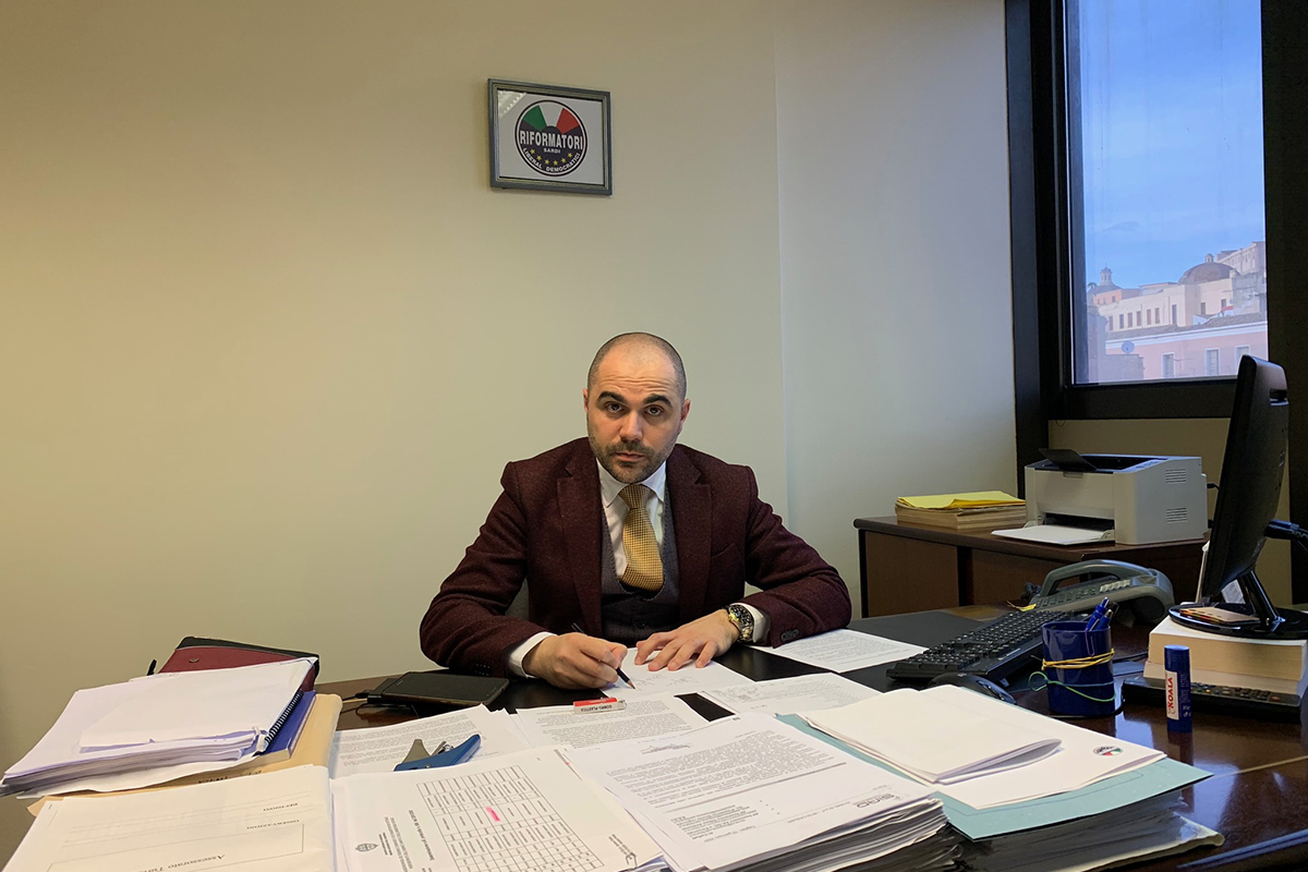 L'On. Aldo Salaris, capogruppo dei Riformatori Sardi in consiglio regionale
