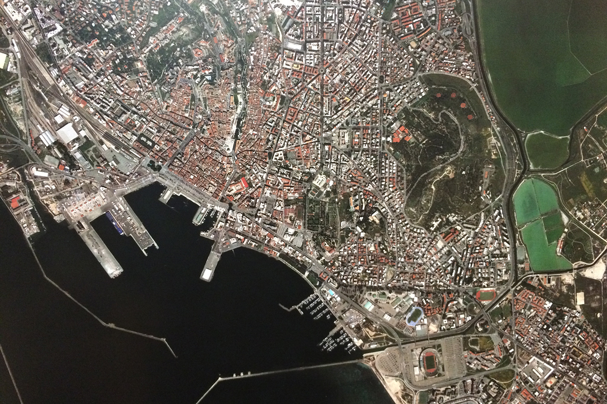 Cagliari, foto aerea