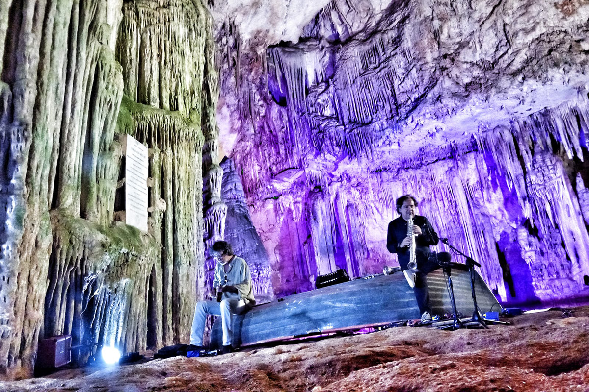 Musica sulle Bocche: Enzo Favata e Marcello Peghin alla Grotta di Nettuno di Alghero
