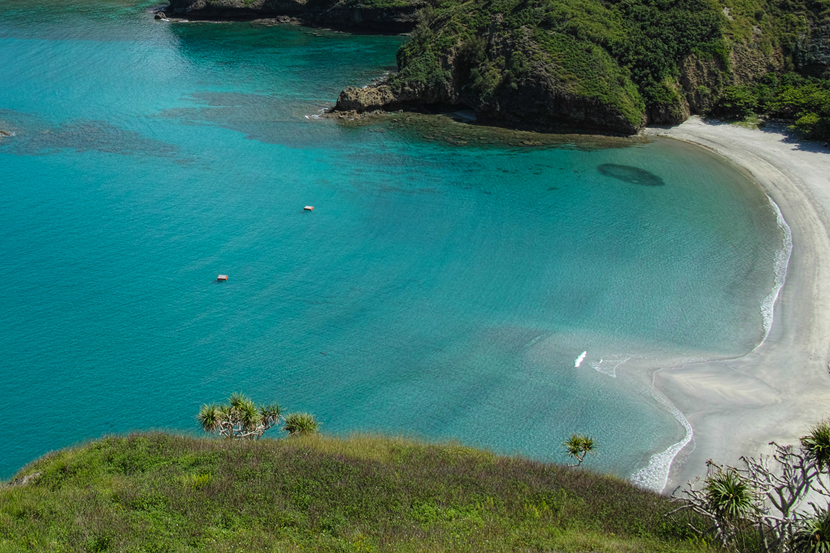 Ogasawara islands ChichijimaWorld natural heritageKominato coast from Nakayama pass
