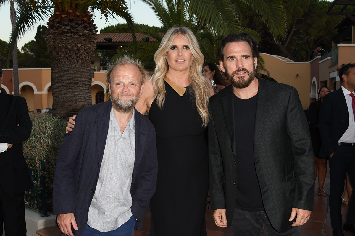 Tiziana Rocca con Toby Jones e Matt Dillon al Filming Italy Sardegna Festival 2020