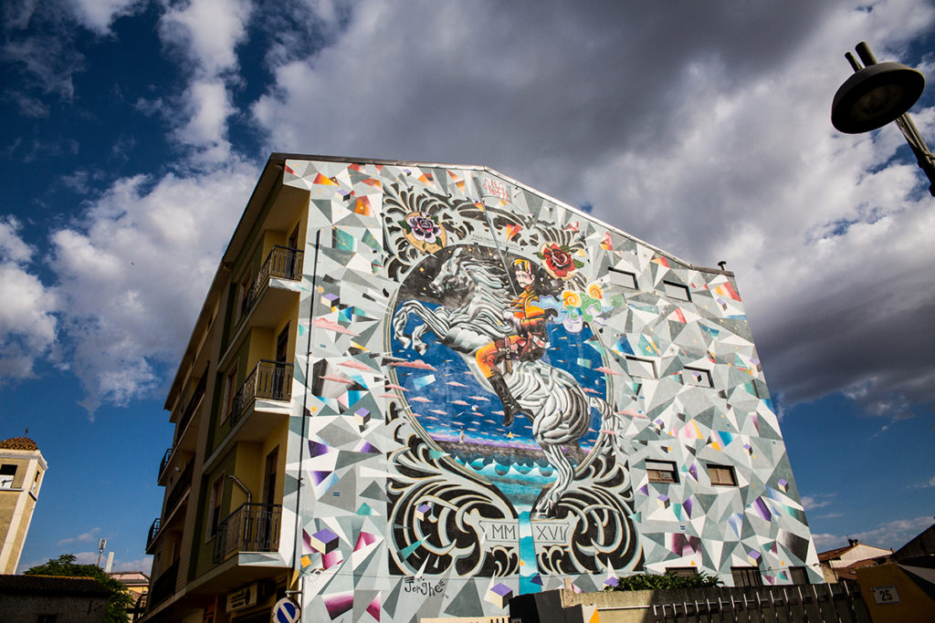 San Gavino Monreale, il murale dell'Artista Giorgio Casu