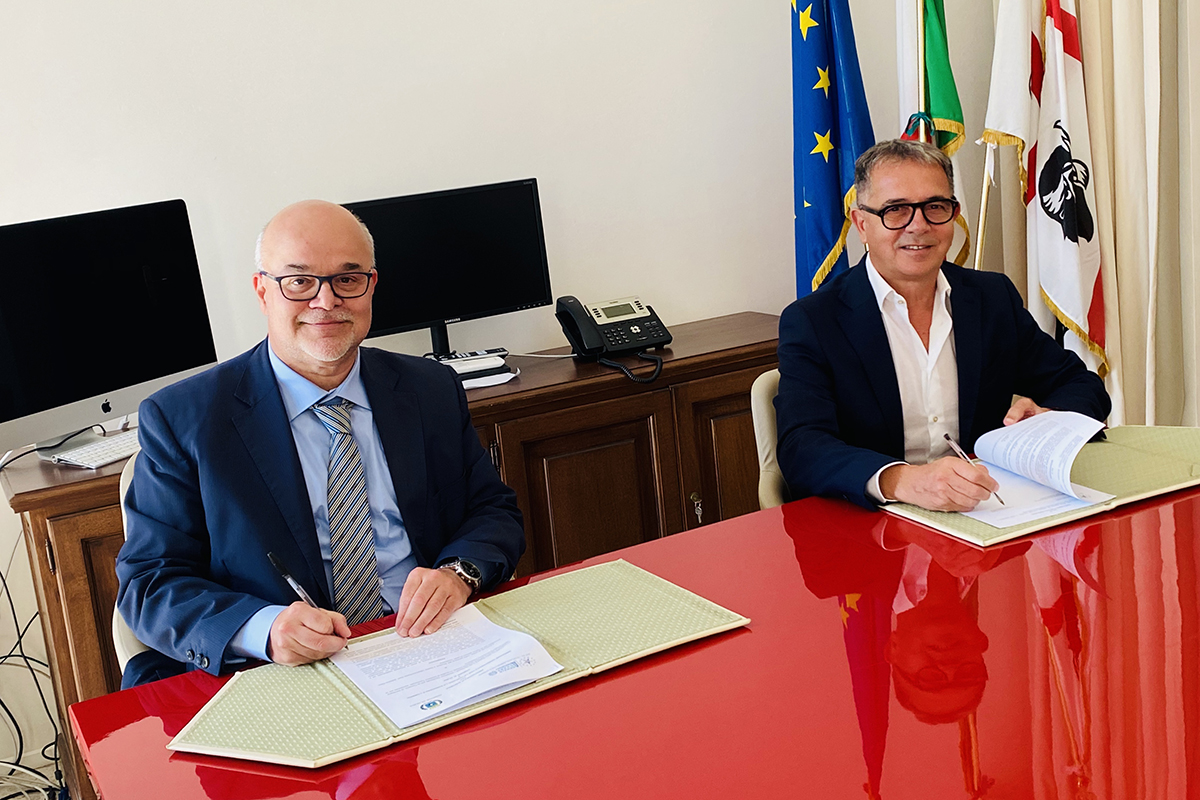 Il Direttore Dogane Roberto Chiara e il Sindaco di Olbia Settimo Nizzi