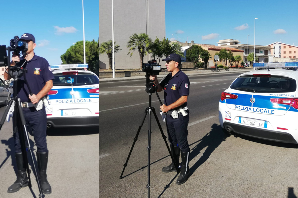 Telelaser polizia locale Sassari