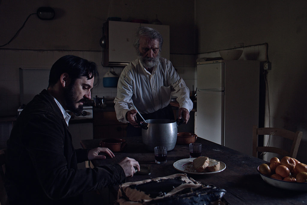 Una scena del film “The Man of Trees” con Giovanni Salis e Bruno Petretto. ? Tore Manca