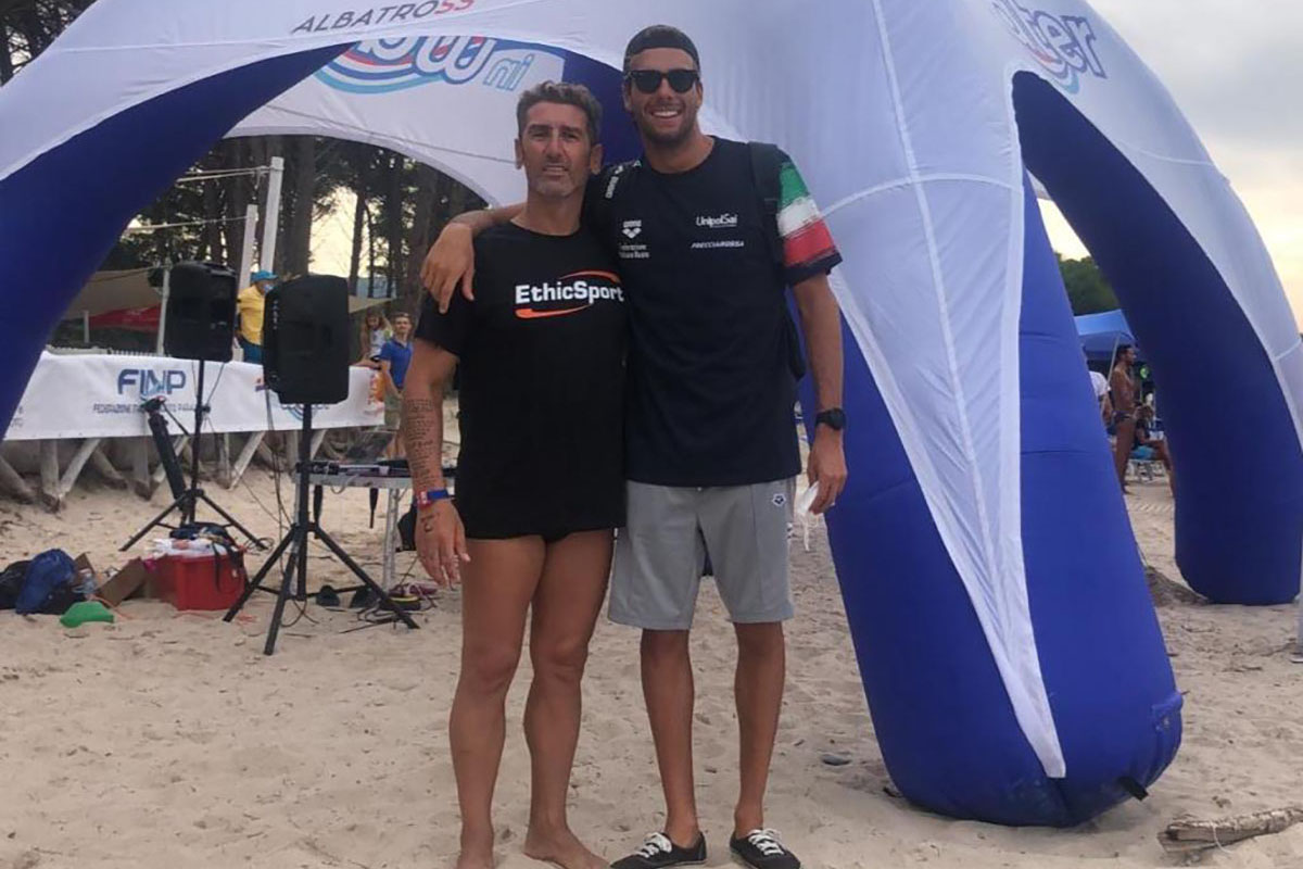 7 edizione di Freedom in Water – 1 meeting Baia delle Ninfe Alghero - Corrado Sorrentino e Greg Paltrinieri