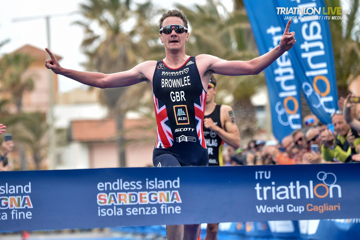 Il britannico due volte campione olimpico Alistair Brownlee