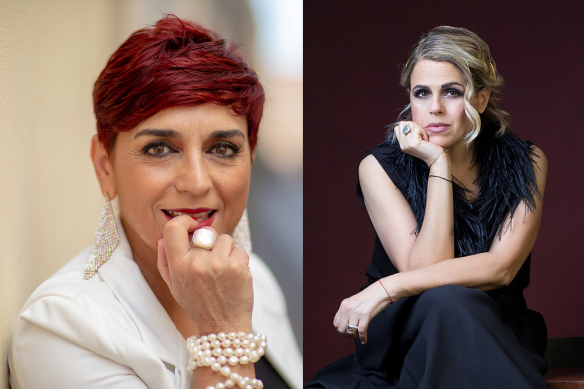 Franca Masu (Foto Gianmichele Manca) e Tosca (Foto Riccardo Ghilardi)