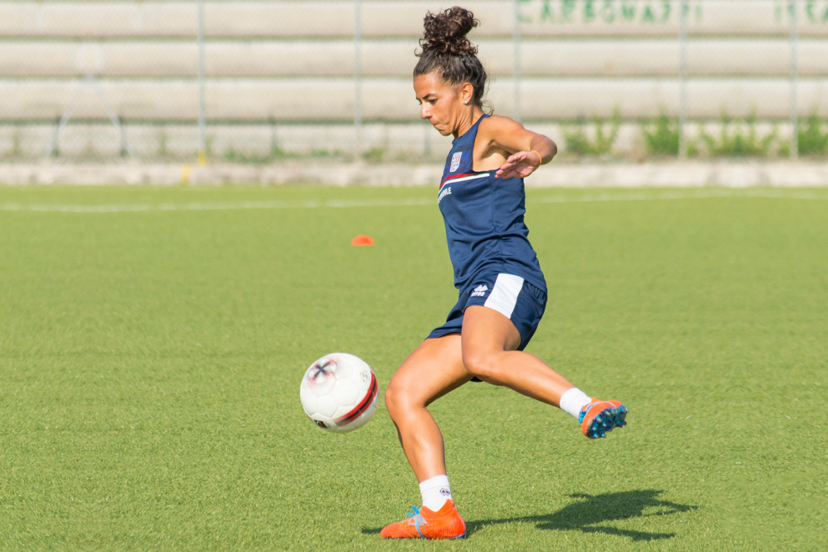 Giusy Bassano, attaccante della Torres Femminile