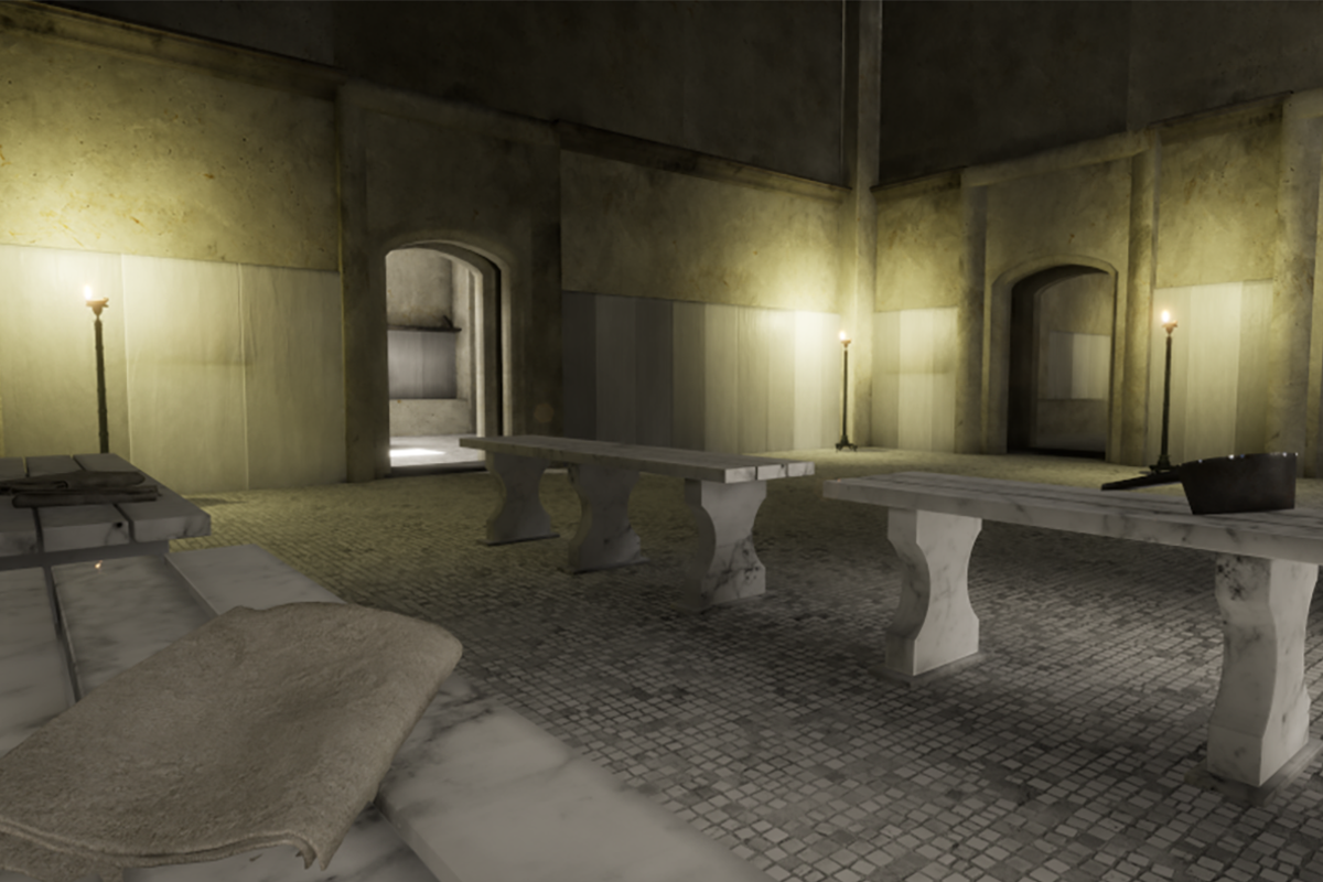 Ricostruzione 3D delle Terme