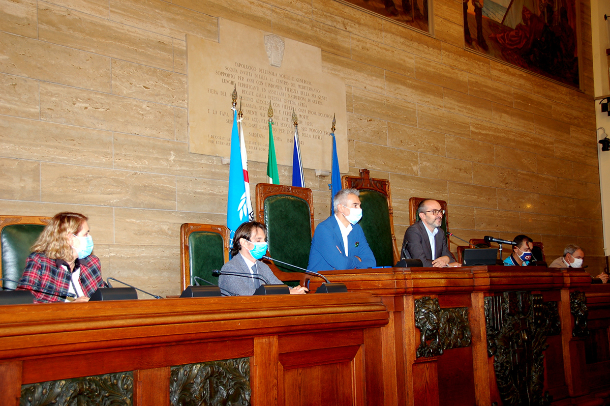 Il Sindaco Truzzu e l'Assessore all'Ambiente Guarracino nelll