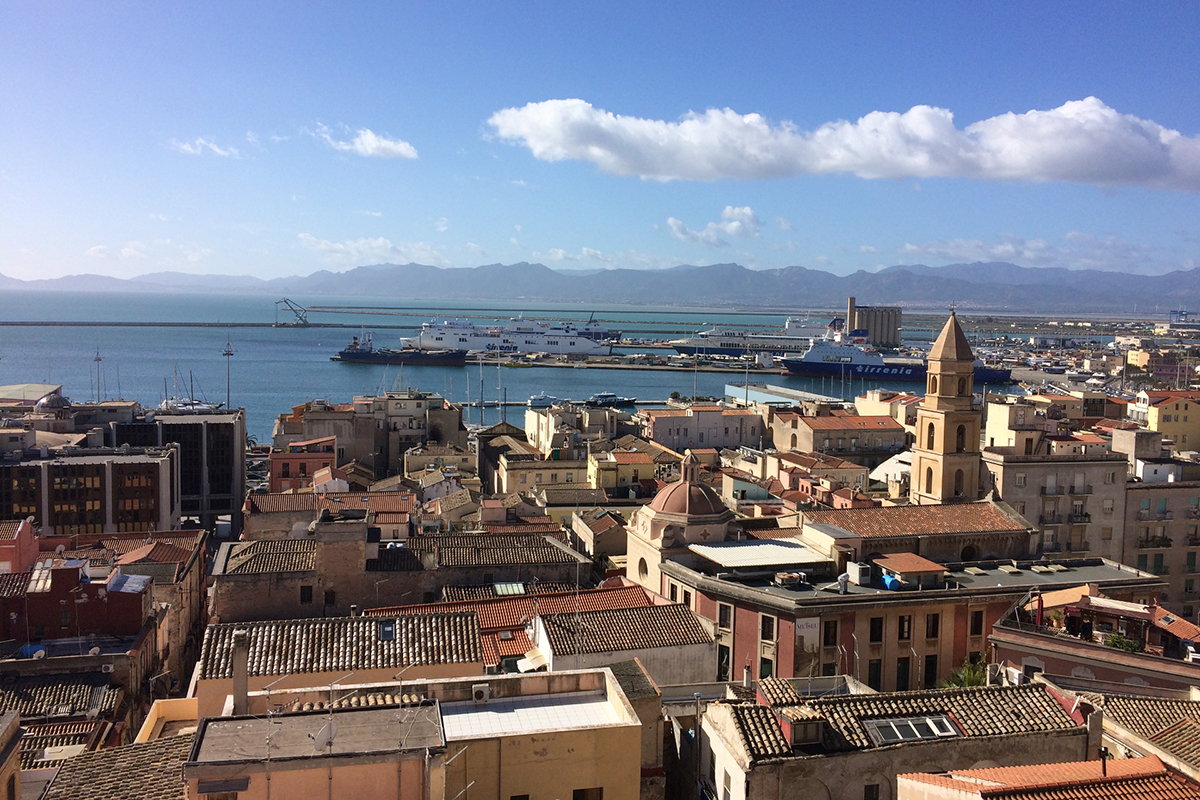 Una veduta di Cagliari