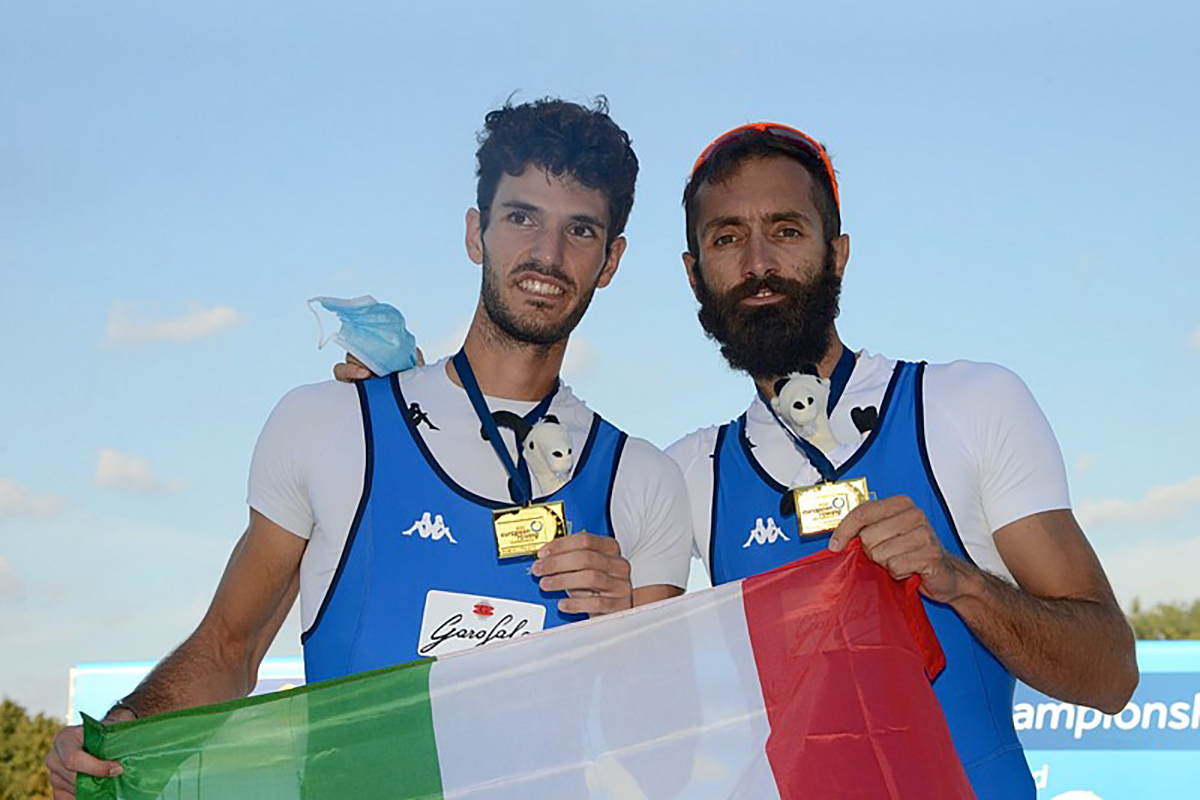 Stefano Oppo e Pietro Ruta. Foto Federazione Italiana Canottaggio