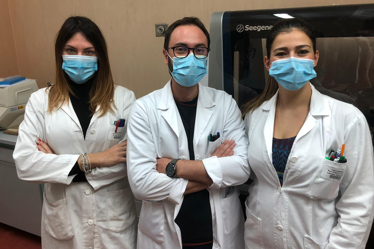 Da sinistra i dottori Angioj, Lai e Puggioni