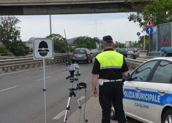 Cagliari, autovelox Polizia Municipale