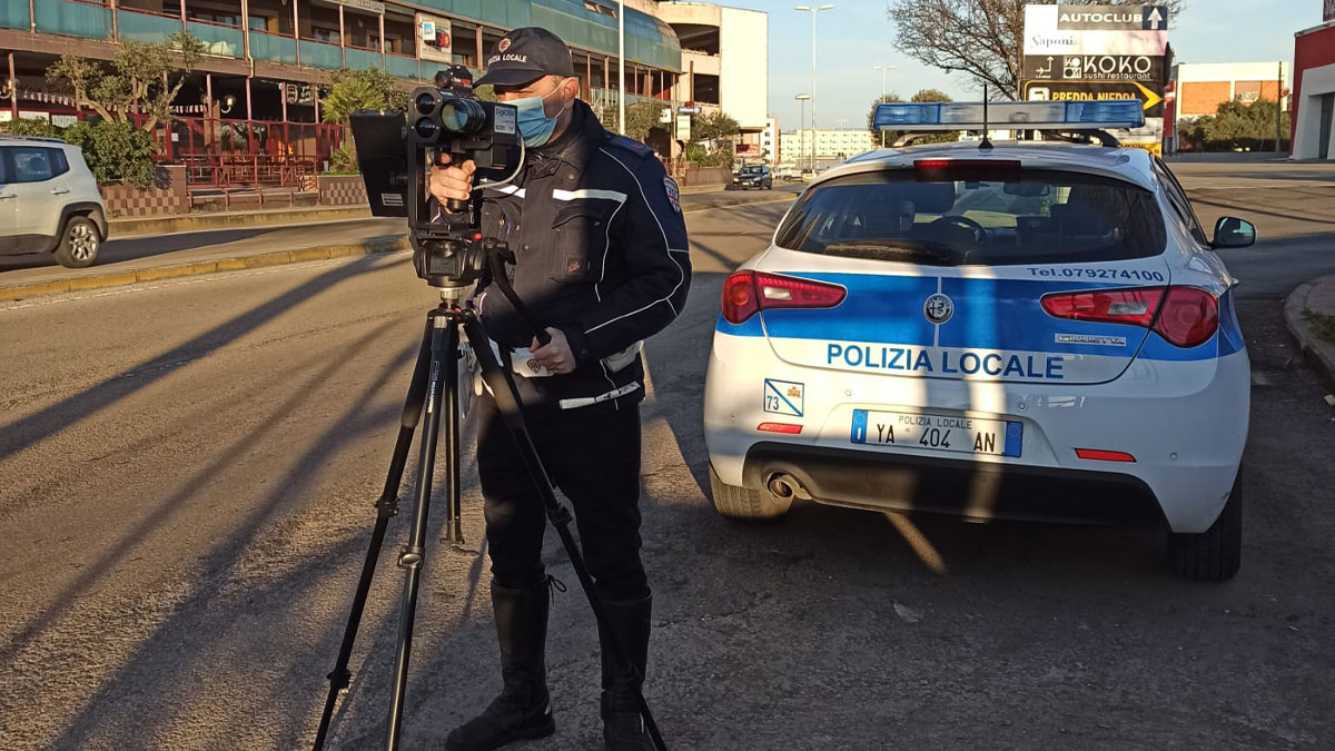 Telelaser Polizia locale Sassari