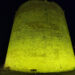 La Torre di Sulis illuminata di giallo