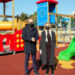 Il sindaco Truzzu e l'assessora Piroddi inaugurano la nuova area giochi al Parco Jovanotti