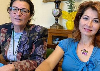 L'assessora Dedola e la consigliera Loi