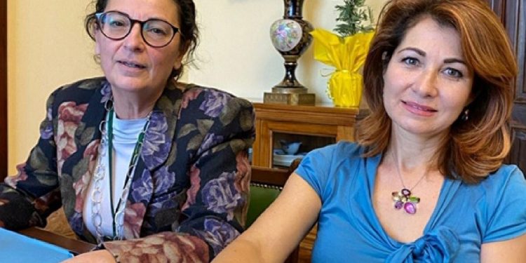 L'assessora Dedola e la consigliera Loi
