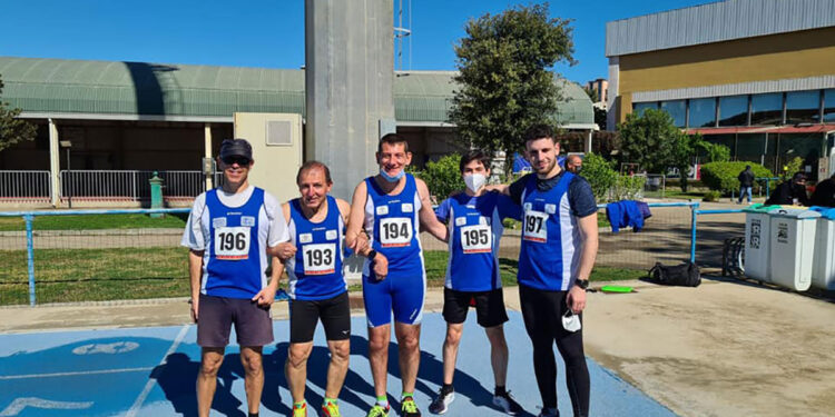 I "fantastici 5" Sa.Spo.: da sx Bonomo, Musiu, Minerba, Campus, Cardia