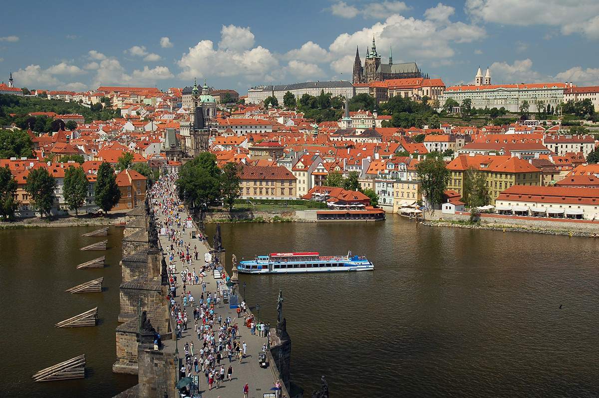 Praga, il Castello e il Ponte Carlo