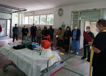 Pronto Soccorso dell'Ospedale di Tempio: Renato Molinas, Gianni Addis, Giunta e medici. 📸 Vittorio Ruggero