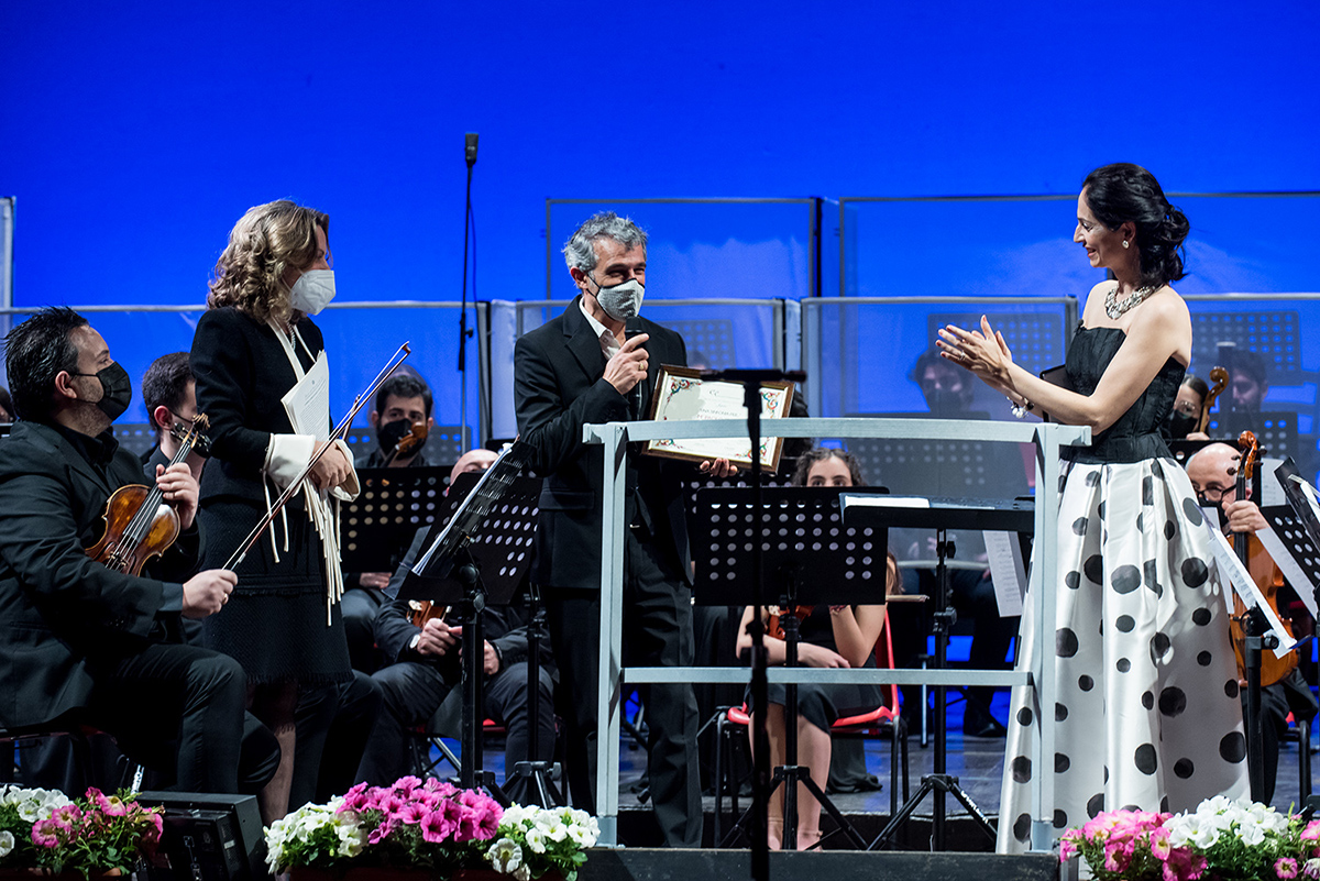 Consegna del premio “Una sinfonia per" al musicista Paolo Fresu