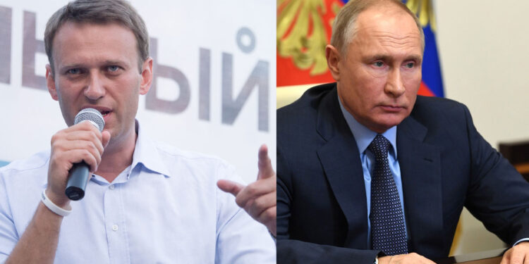 Alexei Navalny e Vladimir Putin