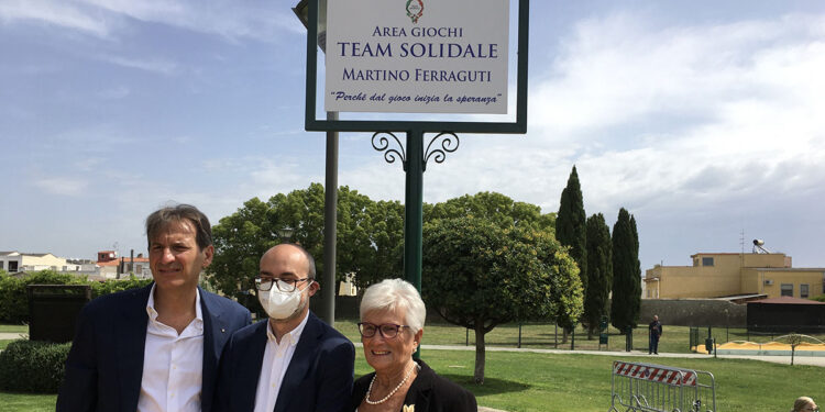 Cagliari, il sindaco Truzzu e i familiari di Martino Ferraguti
