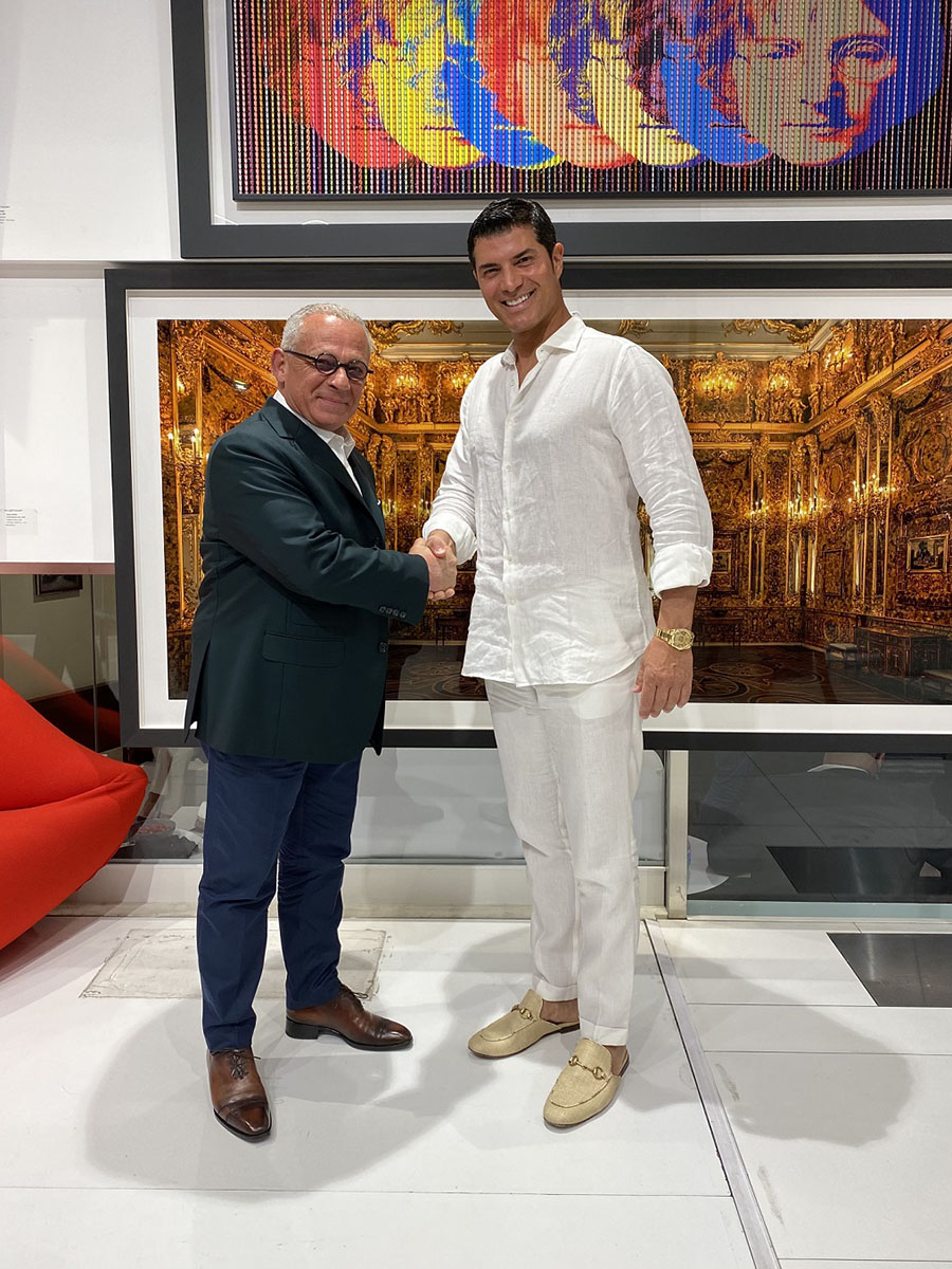 Claudio Rotunno (a destra) con Pascal Raffy