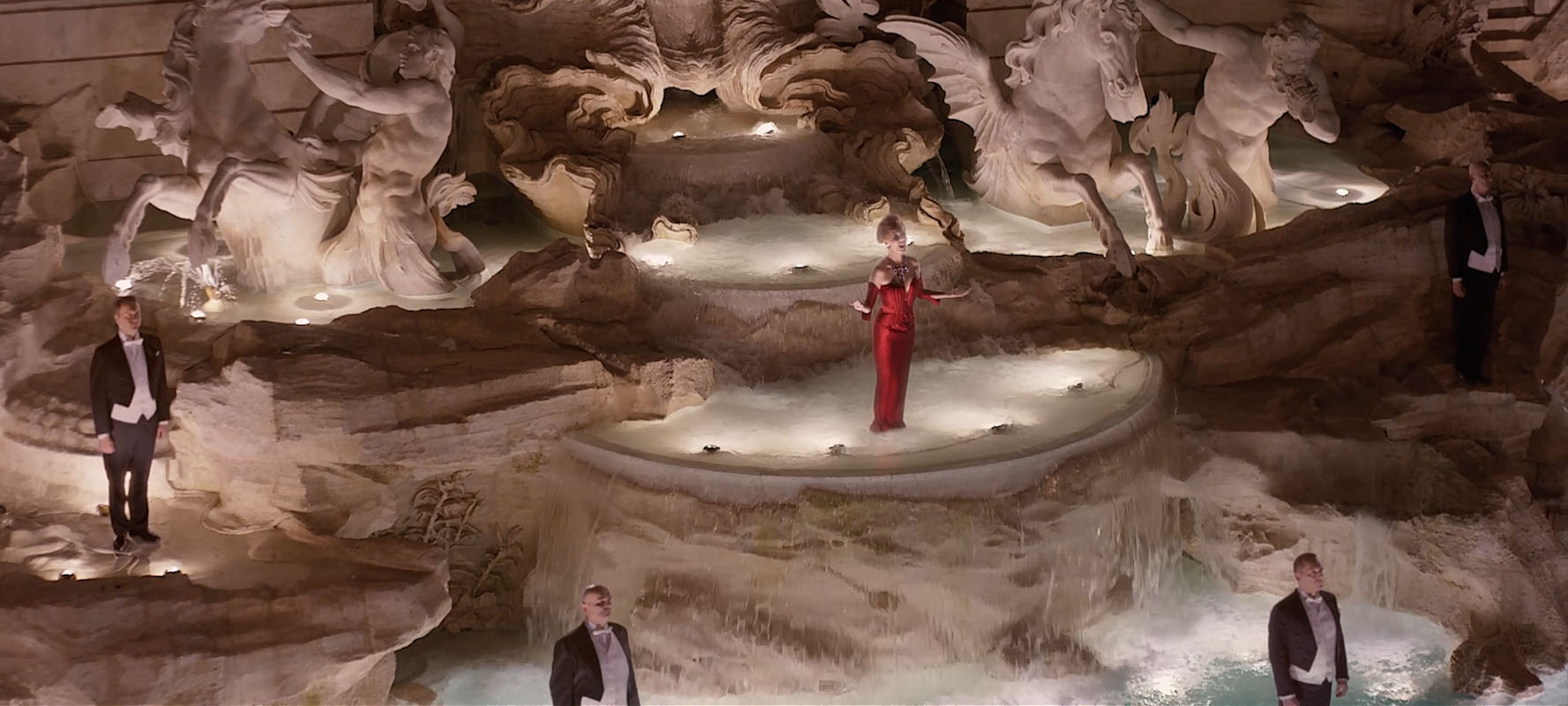 La scena alla Fontana di Trevi in “Valley of the Gods” di Lech Majewski