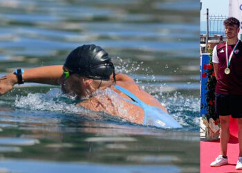 Fabio Dalu in acque libere