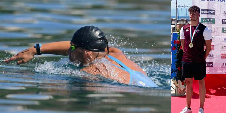 Fabio Dalu in acque libere