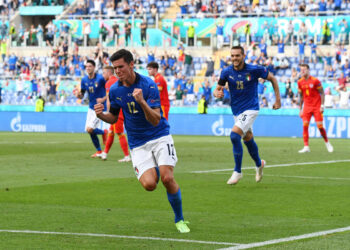 UEFA Euro 2020: Matteo Pessina festeggia dopo aver segnato il primo gol di Italia vs Galles. ? Claudio Villa/Getty Images